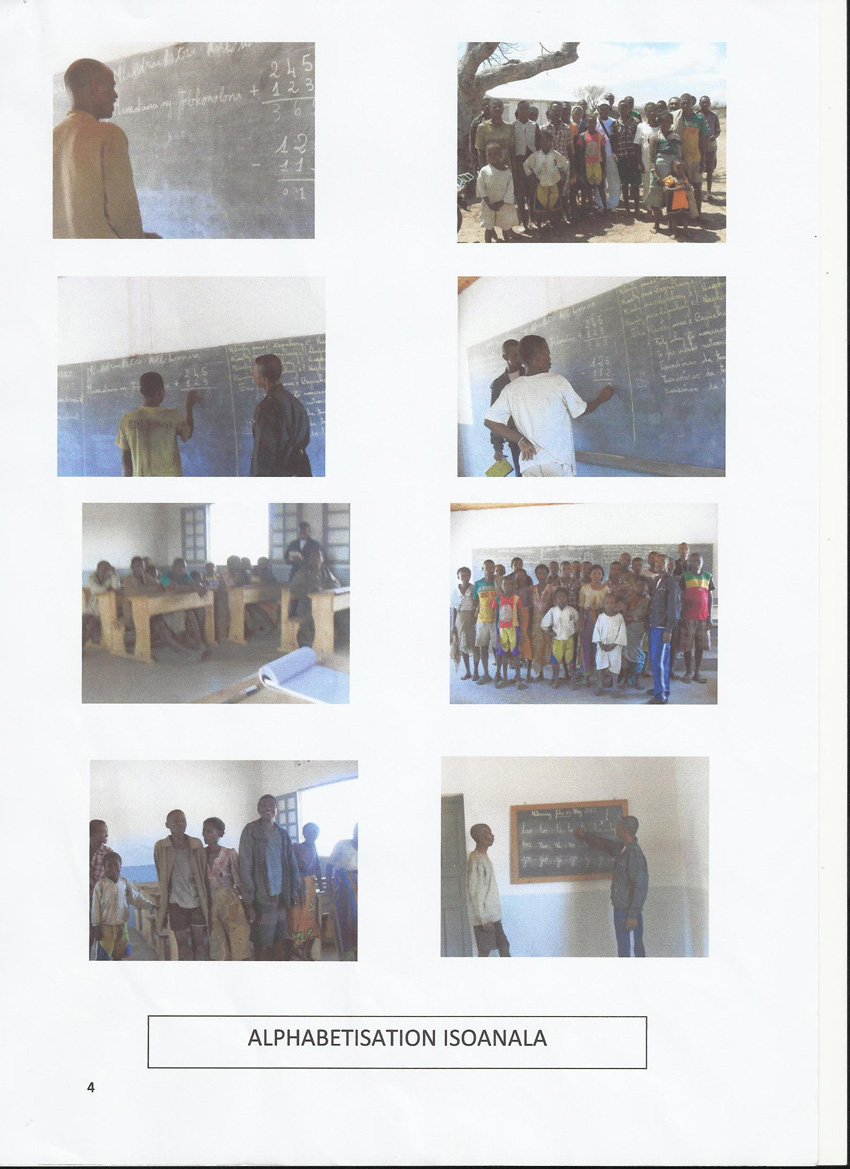 Les photos de l'alphabétisation &agrave; Isoalana